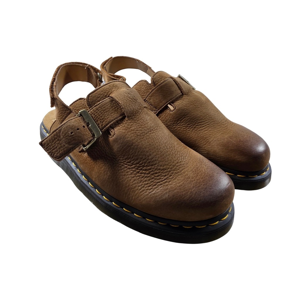 Dr. Martens Jorge II Tan Ambassador Leather Slingback Mules Sandals Mens 10